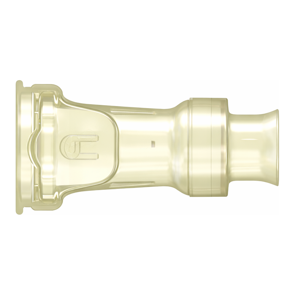 Spaulding Series Aseptic Disconnect Female Cap Connector, Animal-Free PolySulfone, Silicone O-Ring