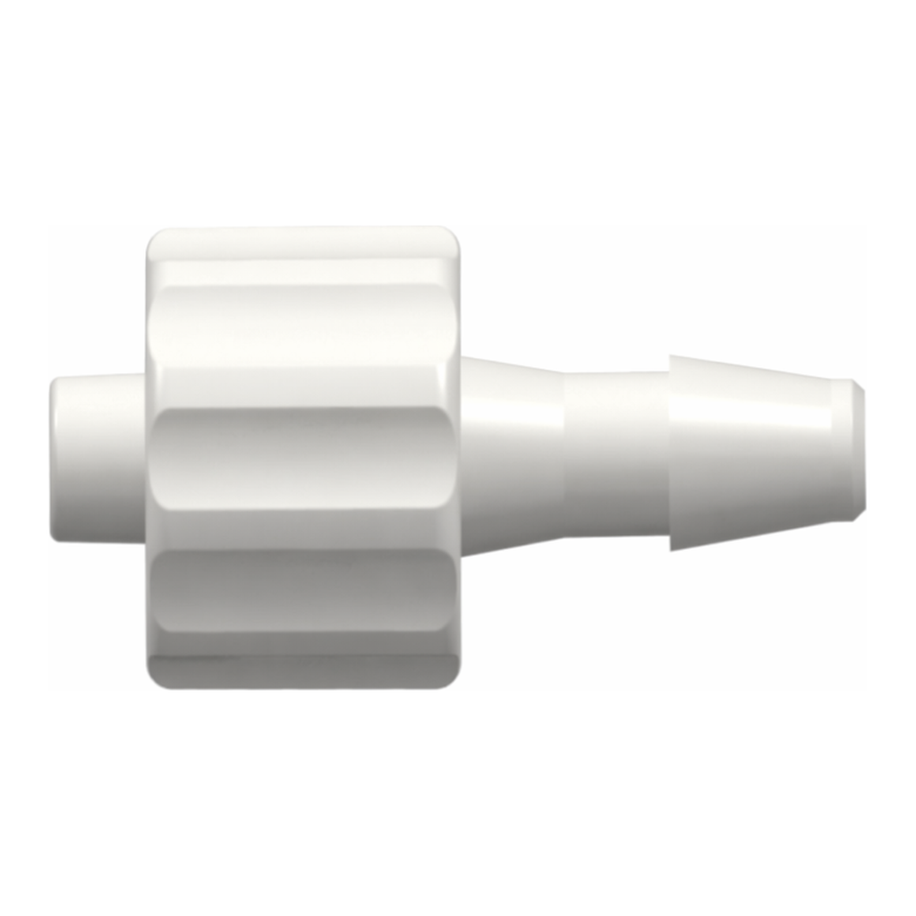 Male Luer Integral Lock Ring to 200 Series Barb, 1/8` (3.2 mm) ID Tubing