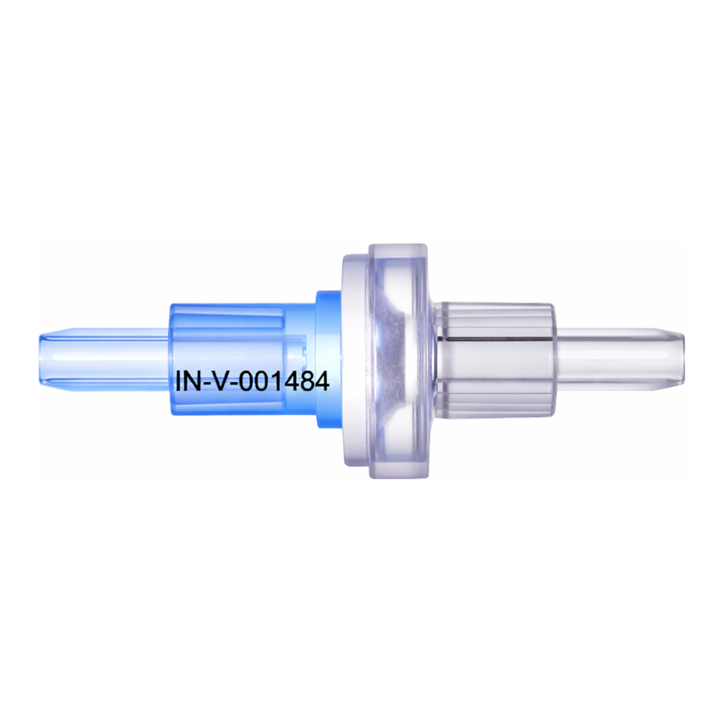 Check Valve, Autoclavable, Socket for .122` (3.1 mm) ID x .165` (4.2 mm) OD Tubing x 2