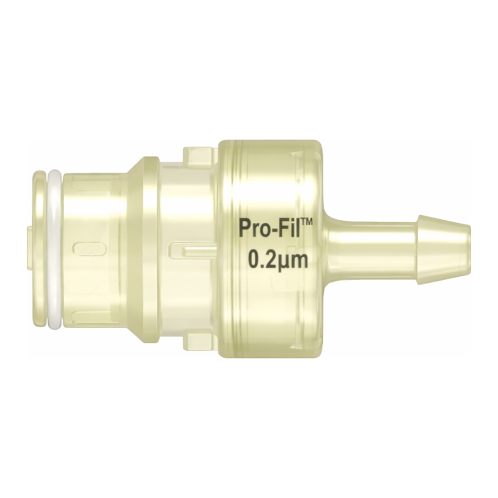 Spaulding Series Aseptic Disconnect Male Open Flow Connector, 600 Series Barb, 1/4" (6.4 mm) ID Tubing, Animal-Free PolySulfone