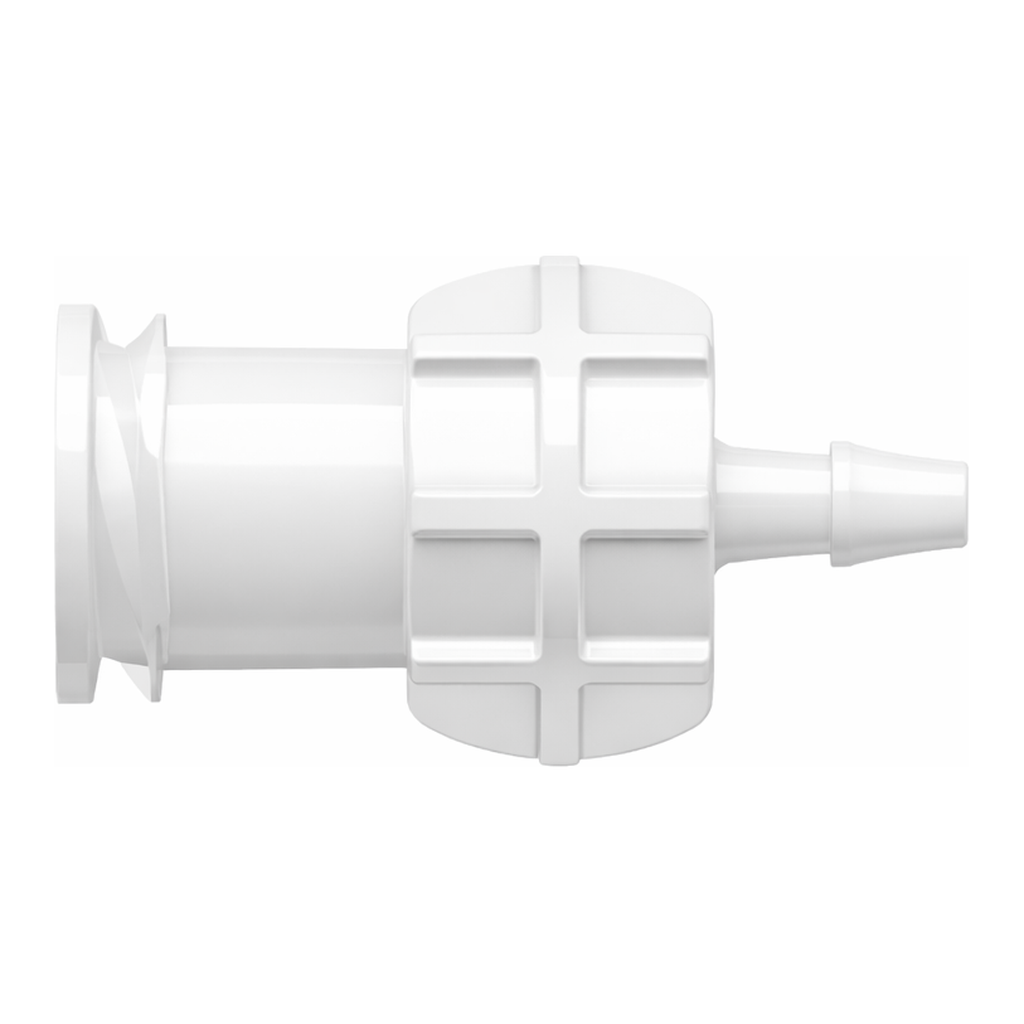 Female Taper Seal Non-Luer Connector to 200 Series Barb, 1/16` (1.6 mm) Tubing