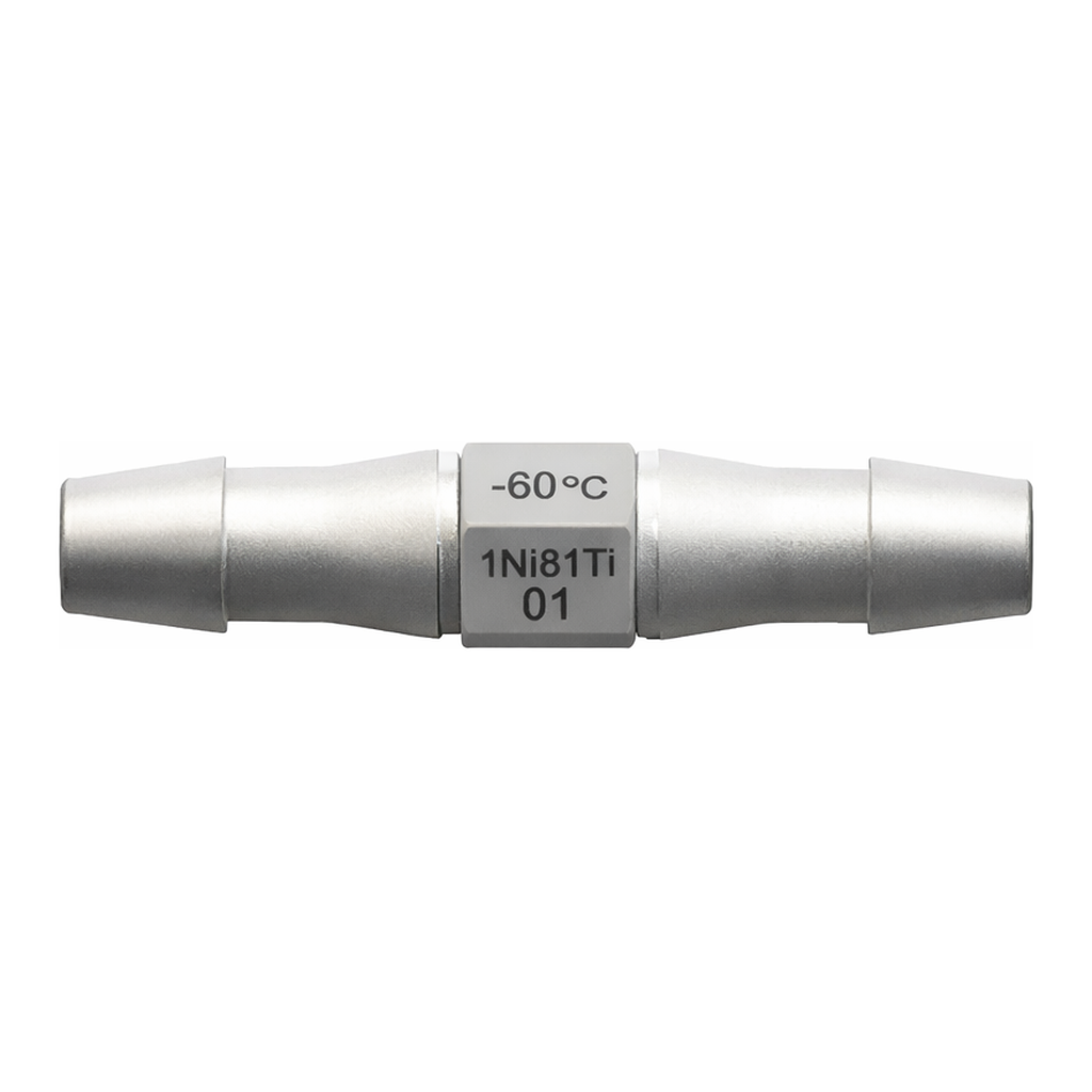 Straight Through Tube Fitting with 200 Series Barbs, 1/16` (1.6 mm) ID Tubing