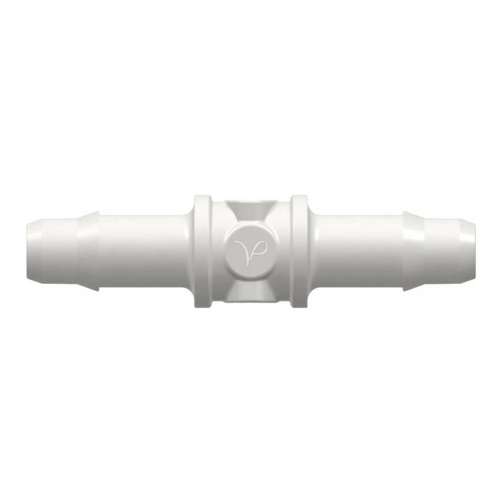 Straight Through Tube Fitting with 400 Series Barbs, 3/32` (2.4 mm) ID Tubing