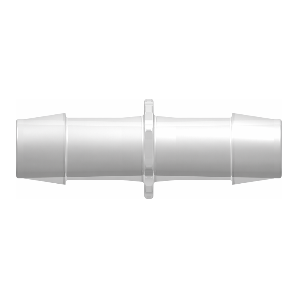 Straight Through Tube Fitting with 600 Series Barbs, 3/4` (19 mm) ID Tubing