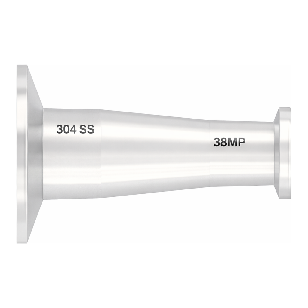Sanitary Fitting, Concentric Reducer 1` (25.4mm) Landish TC x .75` (19.0mm) TC, Animal-Free Nat PP