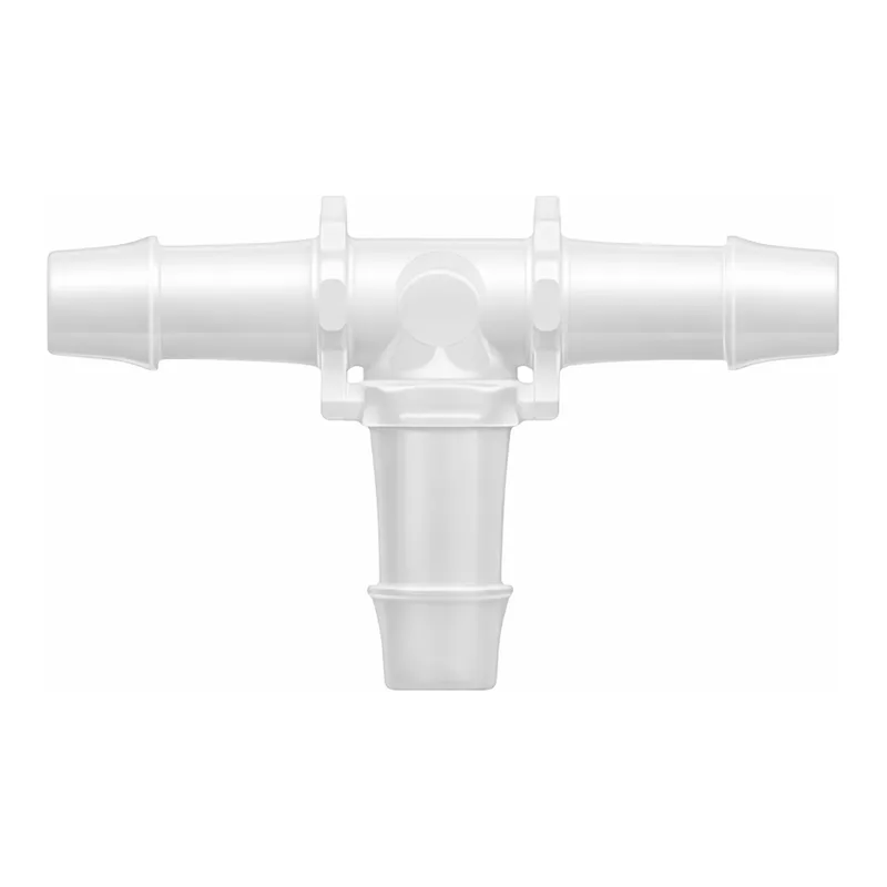 Tee Tube Fitting with 500 Series Barbs, 3/8` (9.5 mm) ID Tubing