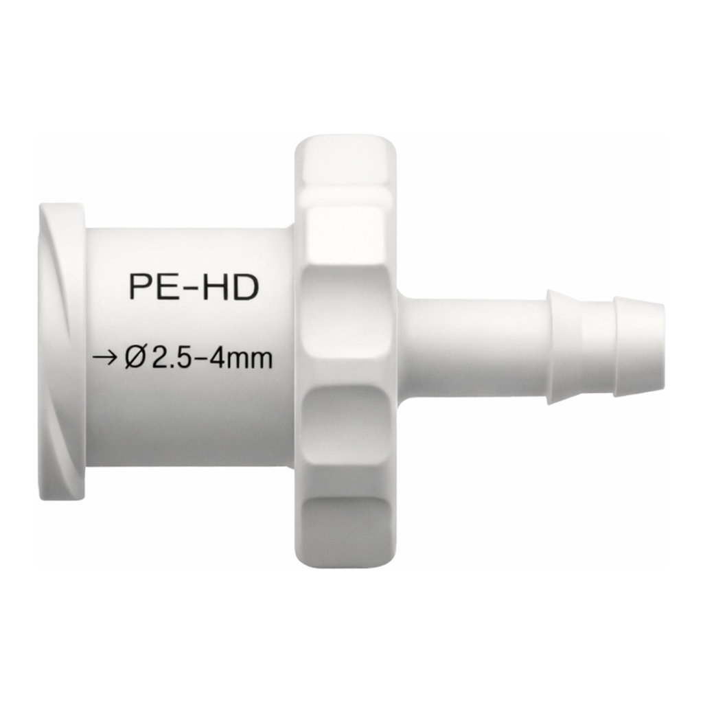 Female Luer Thread Style to 400 Series Barb, 3/32` (2.4 mm) ID Tubing