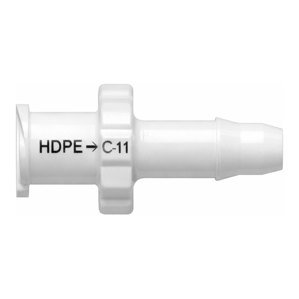 Female Luer Thread Style to 400 Series Barb, .170` (4.3 mm) ID Tubing