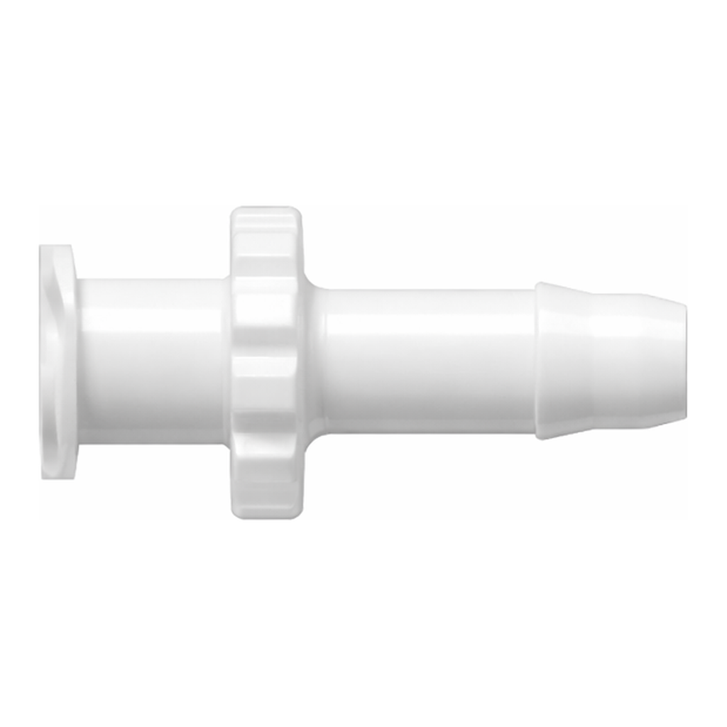 Female Luer Thread Style to 400 Series Barb, 3/16` (4.8 mm) ID Tubing