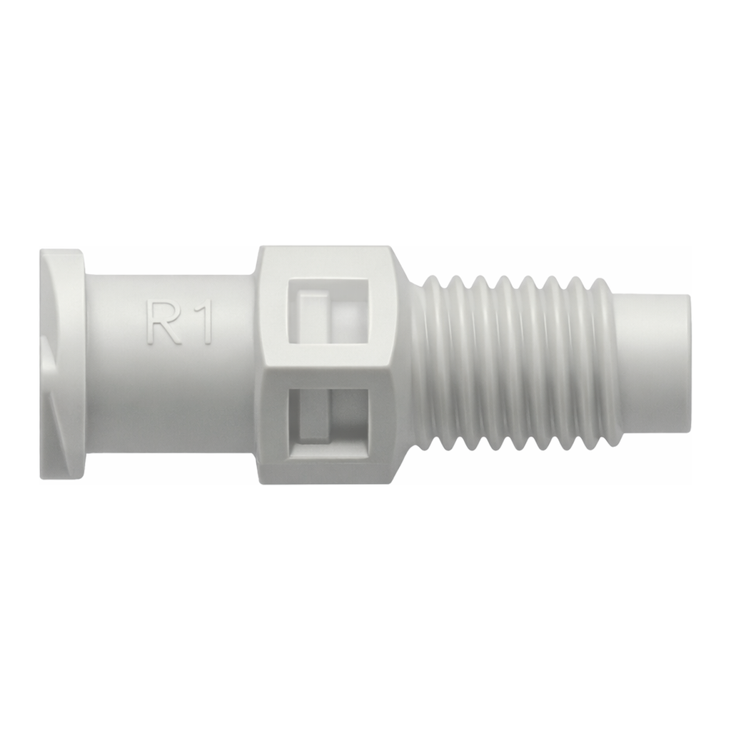 Female Luer Thread Style with 5/16` Hex to 1/4-28 UNF Bottom Sealing Thread