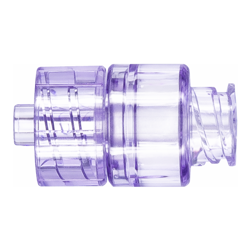 Swabable Straight Valve, Female Luer to Male Luer Lock
