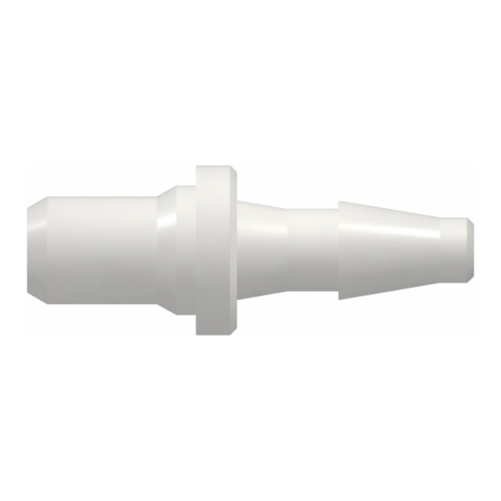 Ultrasonically Weldable Fitting to Classic Series Barb, 3/32` (2.4 mm) ID Tubing