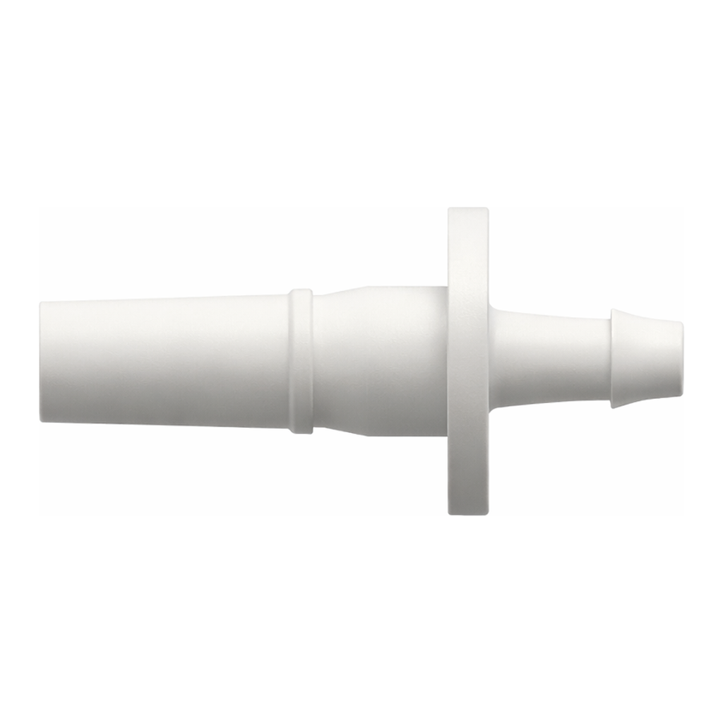Male Luer to 500 Series Barb, 3/32` (2.4 mm) ID Tubing (May be used with separate rotating lock ring; FSLLR)