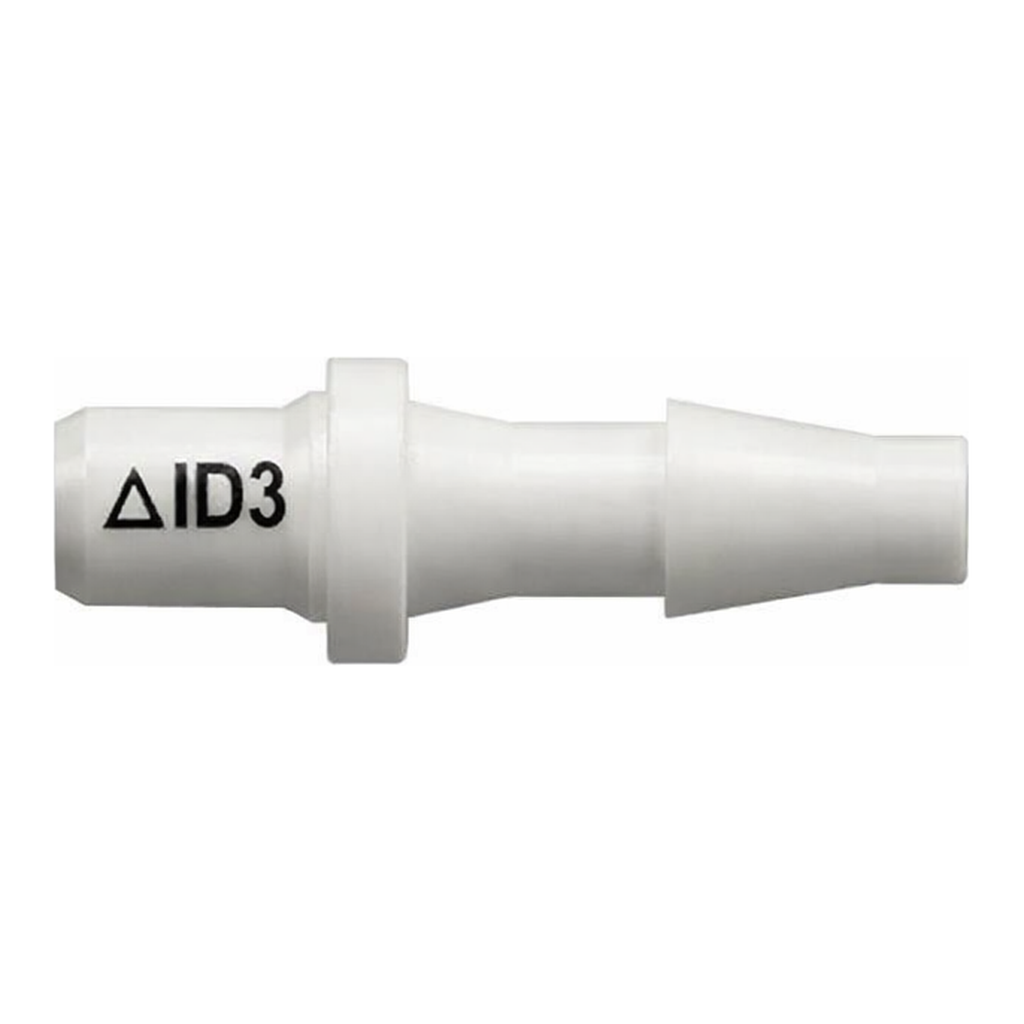 Ultrasonically Weldable Fitting to Classic Series Barb, 1/8` (3.2 mm) ID Tubing