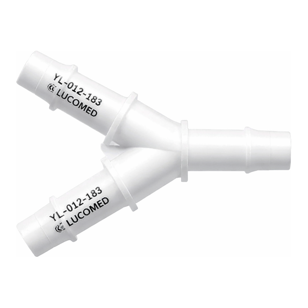 Y Tube Fitting with 400 Series Barbs, 1/16` (1.6 mm) ID Tubing