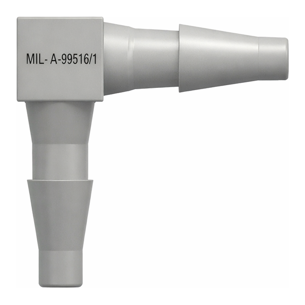Elbow Tube Fitting with Classic Series Barbs, 1/16` (1.6 mm) ID Tubing