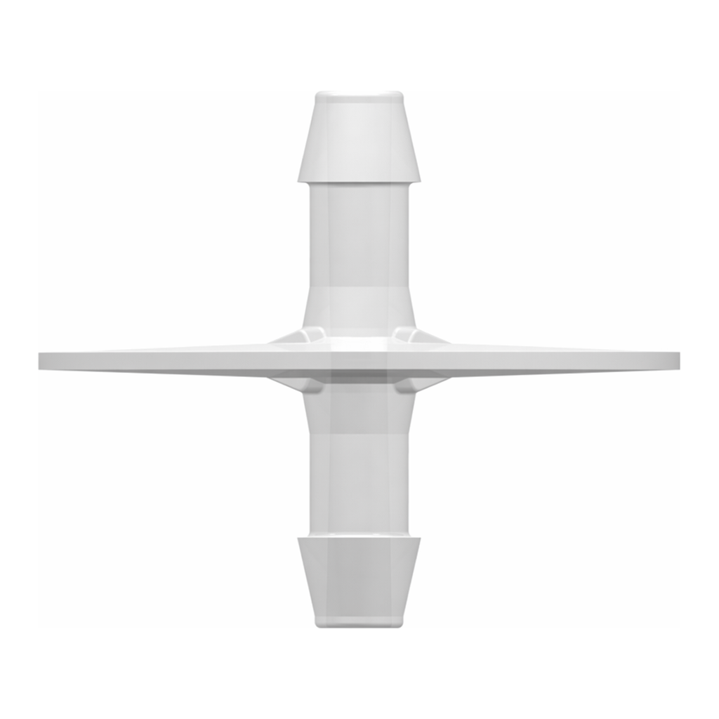 Dip Tube (Opposable Barbs) with two 600 Series Barbs, 1/4` (6.4 mm) Tubing ID, USP Class VI, Animal-free Granuflex Polyethylene