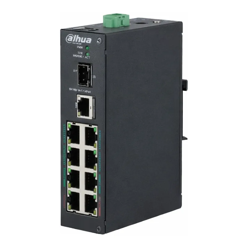 Dahua Technology 다후아 8포트 epoe 허브 8-Port ePoE Switch Hi-PoE 전원 : DC48~57V power adapter 서지보호 전송거리 최대 800m
