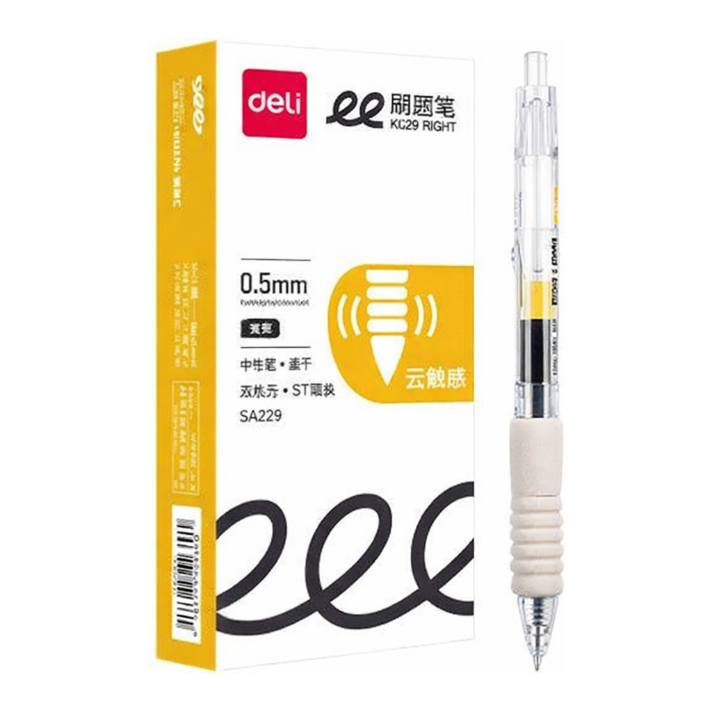 OFFICENEX 델리 SA229 노크식 퀵드라이 젤펜 0.5mm(잉크:흑색)
