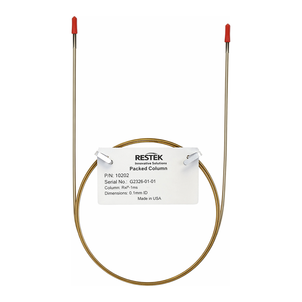 Restek Micropacked GC Column, Micropacked GC Column ShinCarbon ST 100/120 1m,1mmID,1/16inOD,Silco