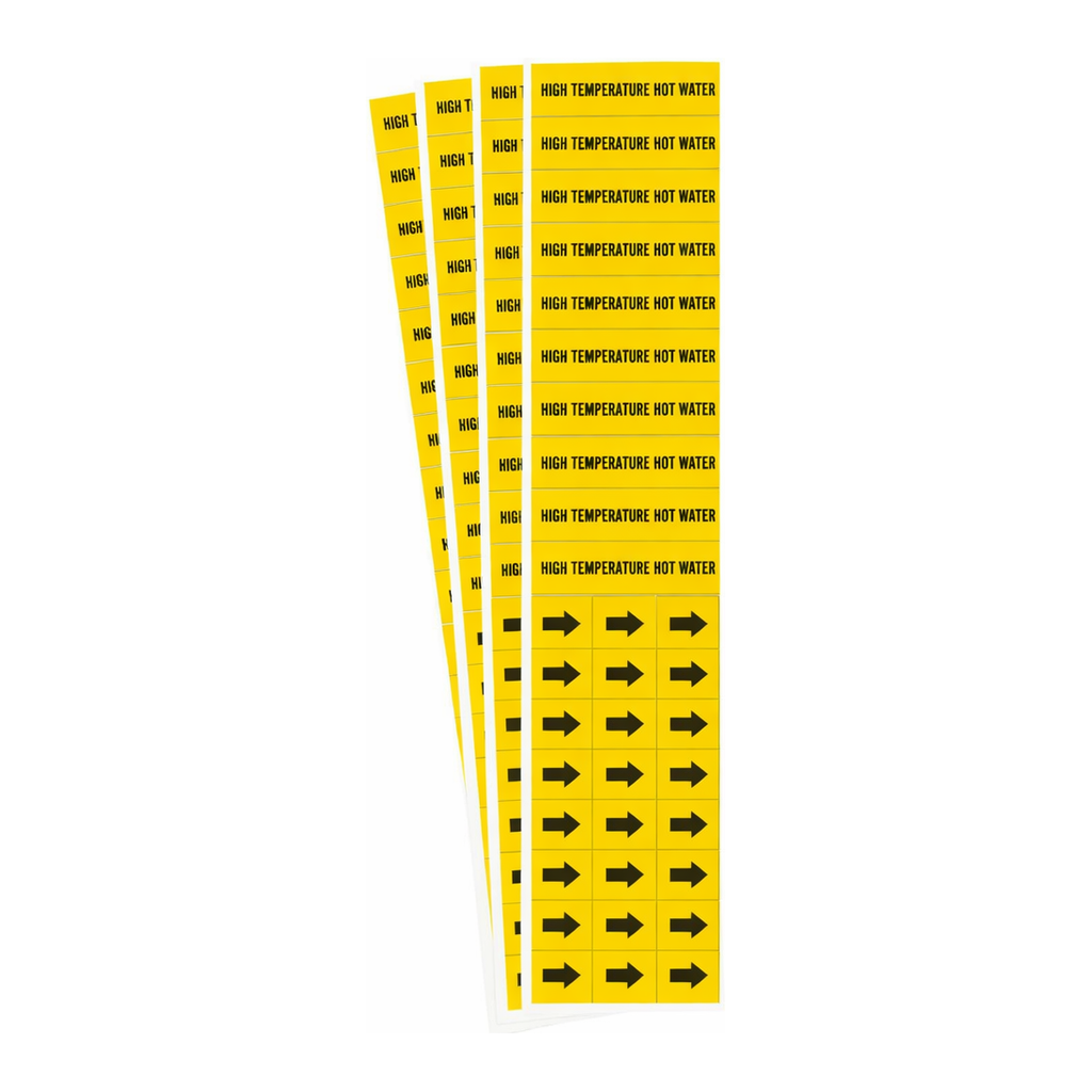 Brady HIGH TEMPERATURE HOT WATER Pipe Marker