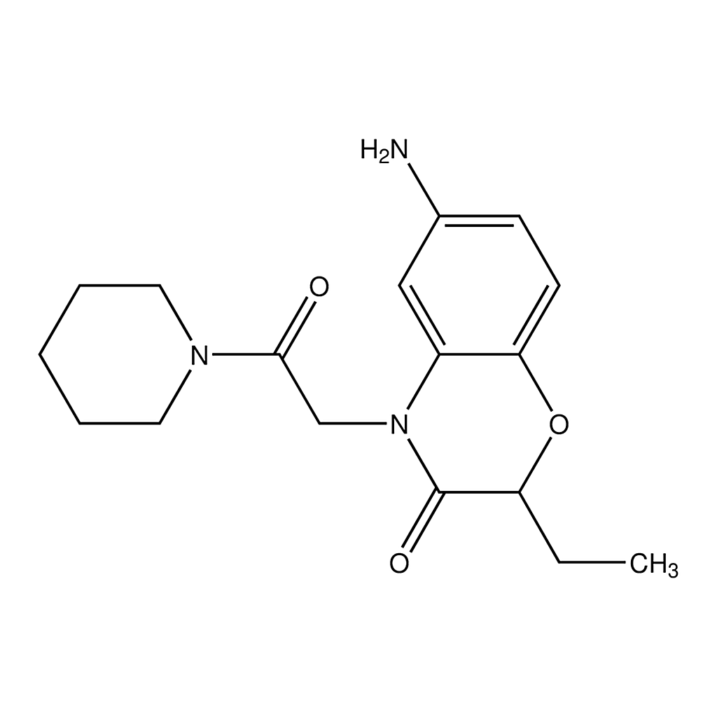Merck 6-Amino-2-Et-4-(2-oxo-2-(piperidin-1-yl)ethyl)-2H-benzo[b]-1,4-oxazin-3(4H)-one
