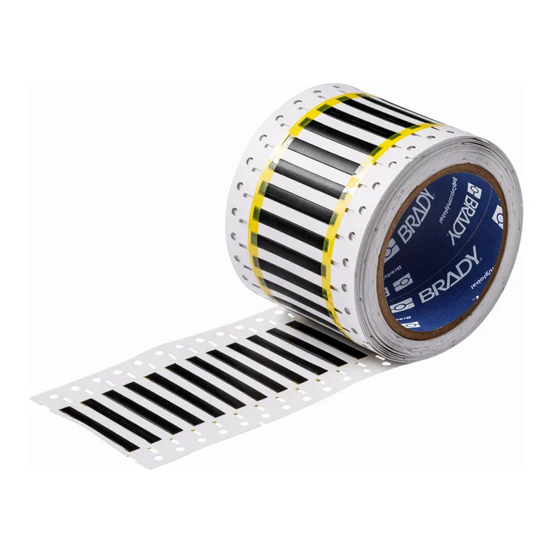 Brady PermaSleeve High Temperature Heat Shrink Labels, 3/16" Dia, for 3" Core Printers