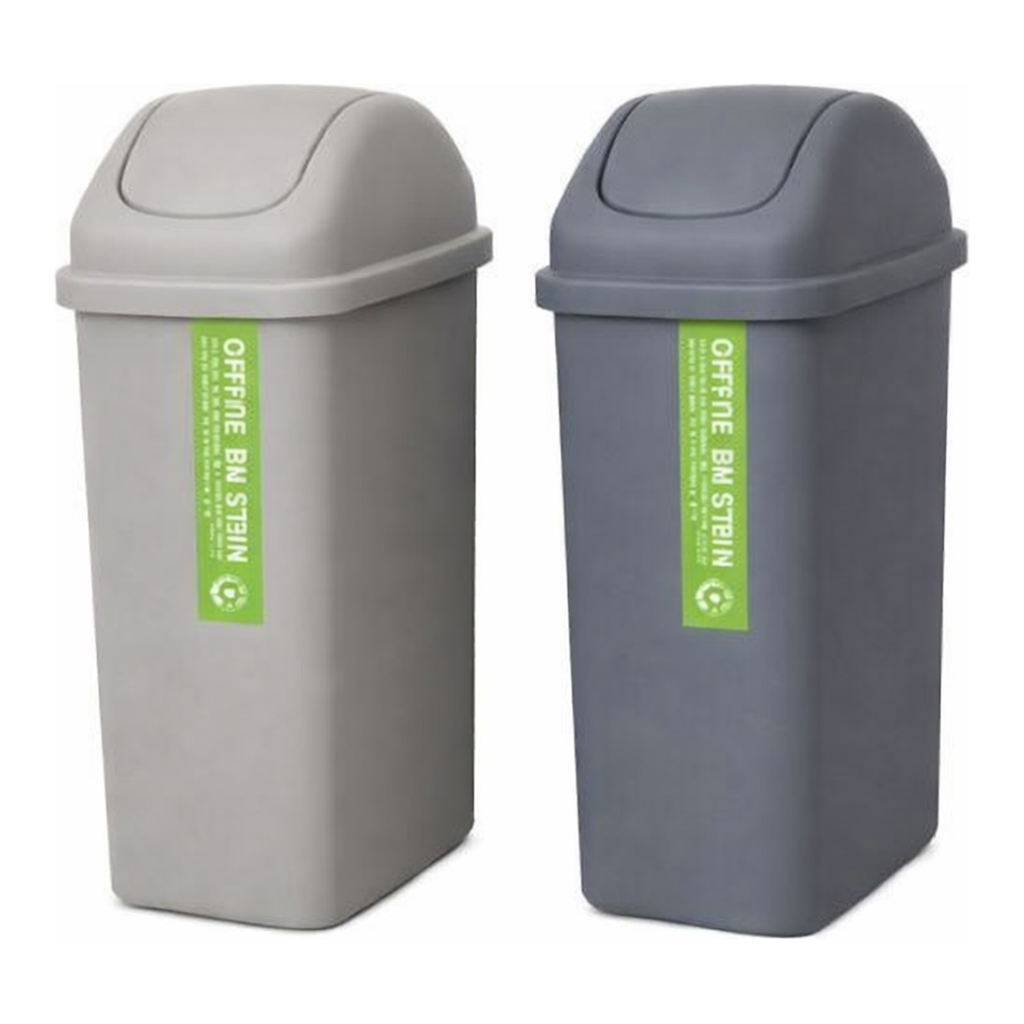 OFFICENEX 사각코너휴지통(대/177x305x465mm/색상랜덤)