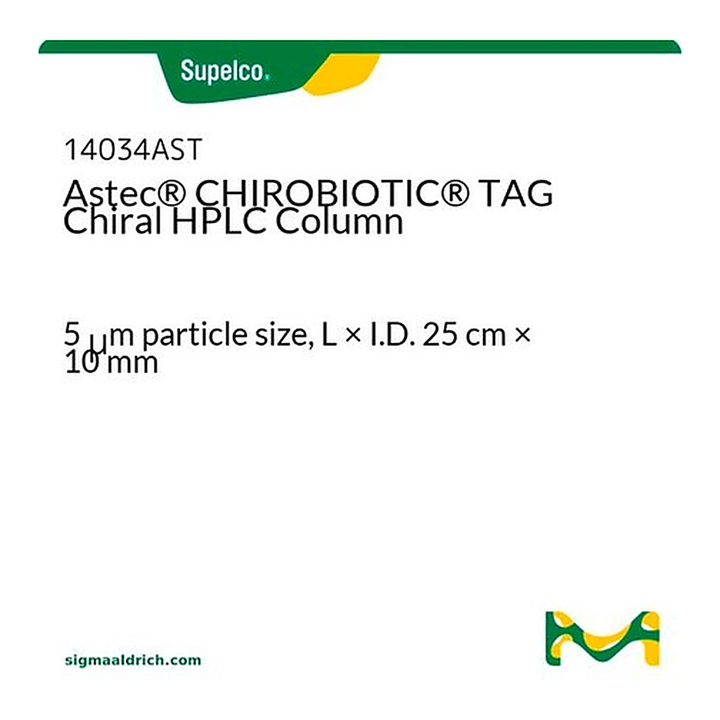 Merck Astec(R) CHIROBIOTIC(R) TAG Chiral HPLC Column