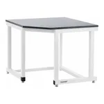 Daihan Science DAIHAN Laboratory Basic Corner Table, High Quality Steel-Frame & Phenol Work To
