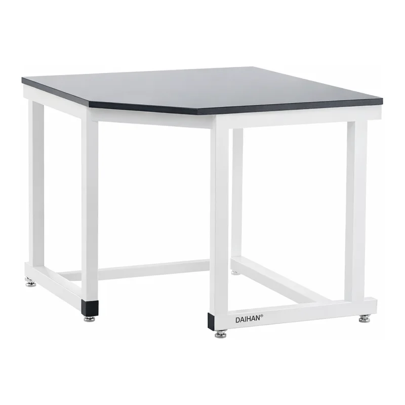 Daihan Science DAIHAN Laboratory Basic Corner Table, High Quality Steel-Frame & Phenol Work To