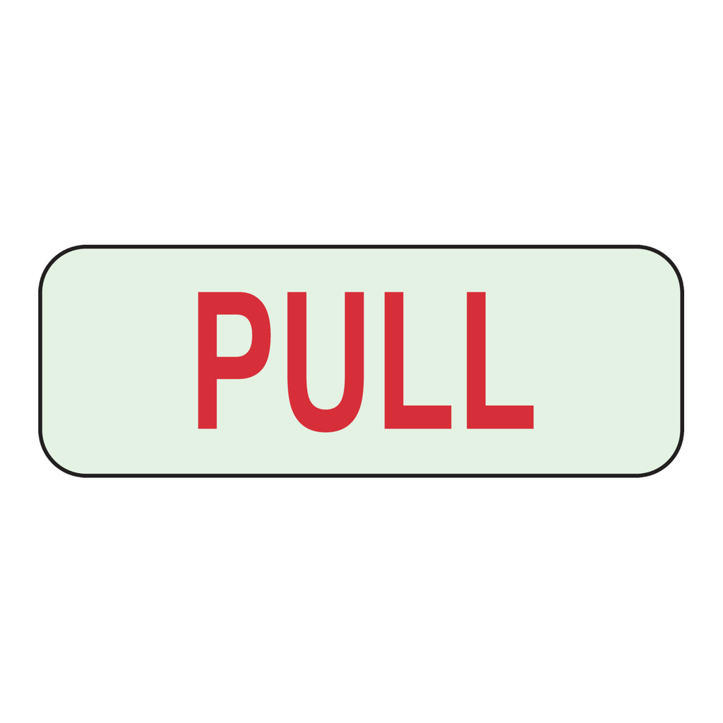 Brady BradyGlo Pull Sign