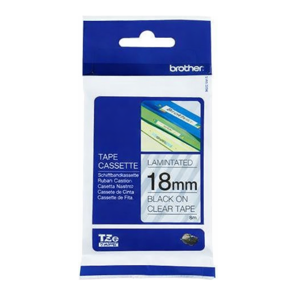 OFFICENEX 브라더 테이프카트리지(TZe-141/18mm/투명/흑색문자)