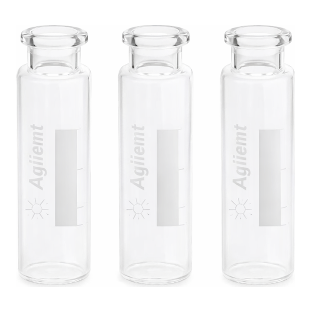 Agilent Vial,HS,crimp,FB,20ml,clr,WrtOn,cert,100