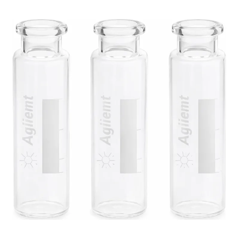 Agilent Vial,HS,crimp,FB,20ml,clr,WrtOn,cert,100