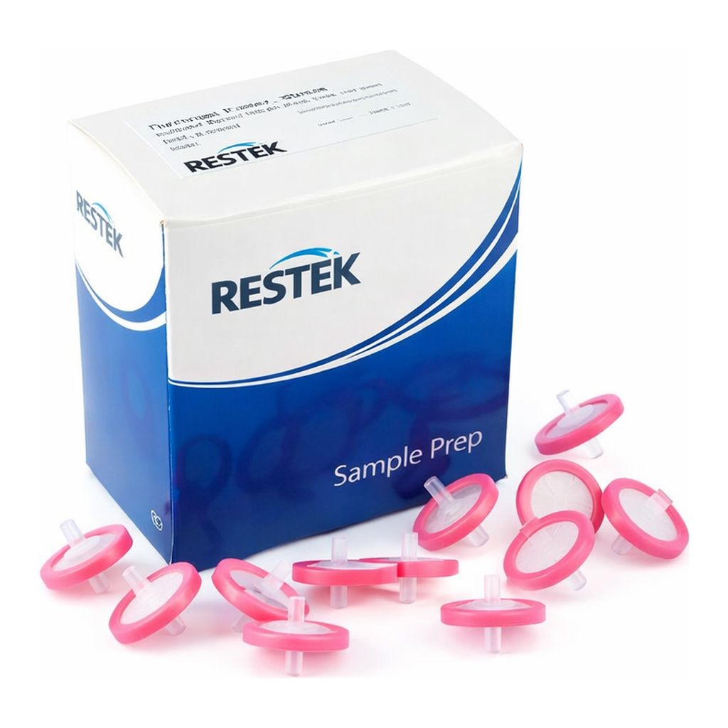 Restek Syringe Filter, 30mm, 0.45um Nylon Pink Luer Lock 100-pk