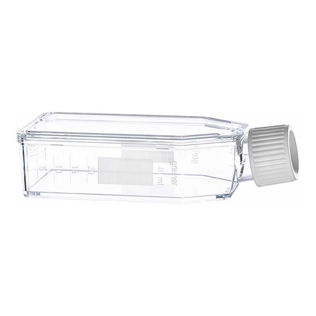 Greiner Bio One SUSPENSION CULTURE FLASK, 50 ML, PS, CLEAR,CELLSTAR®, WHITE FILTER SCREW CAP, STERILE, 10 PCS./BAG, TRIPLE PACKED