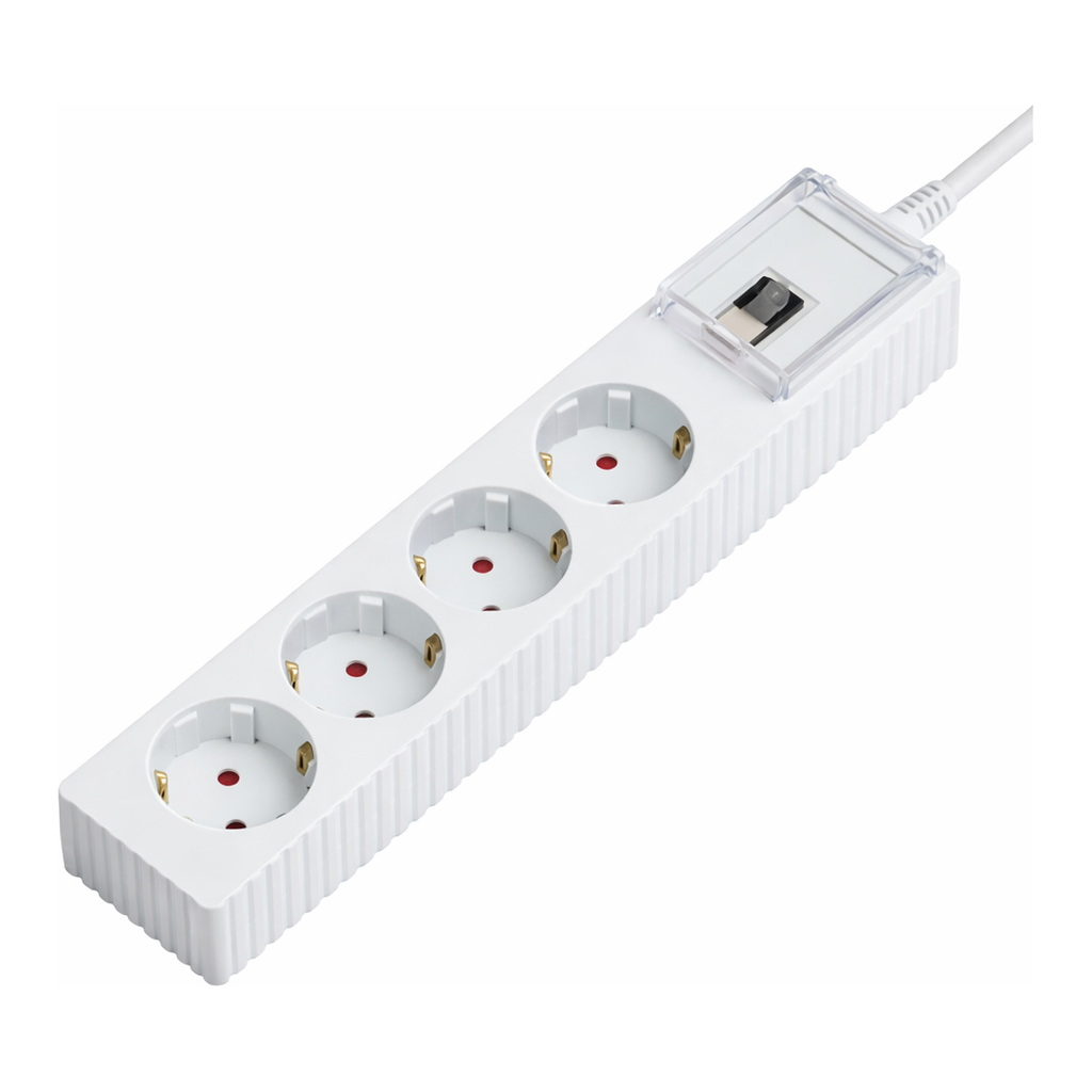 OFFICENEX W9CB415WT 웨띄탭119 배선 (4구1.5m화이트/천하지엘씨)