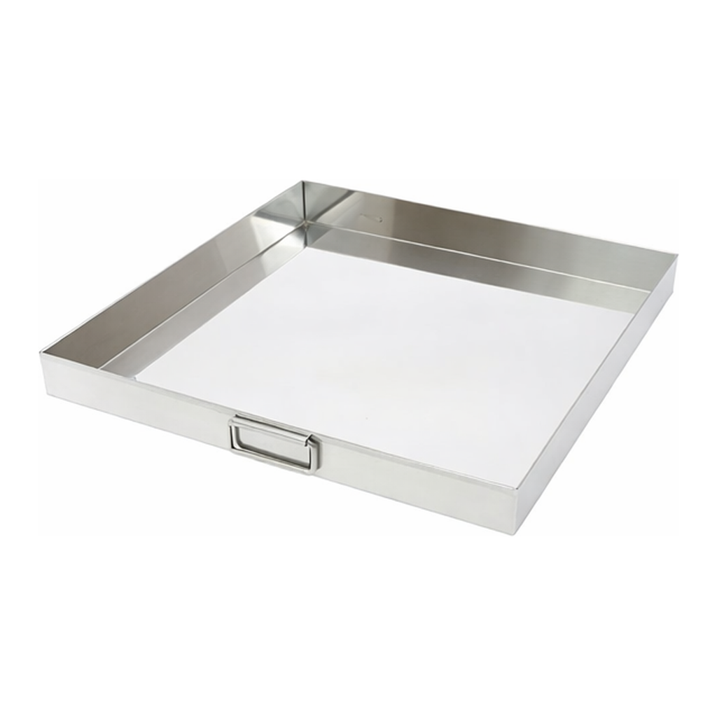 AS ONE Stainless Steel Large Tray (With Pattern Handle) 550 x 550 x 50 mm