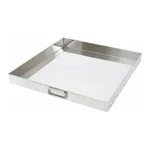 AS ONE Stainless Steel Large Tray (With Pattern Handle) 550 x 550 x 50 mm