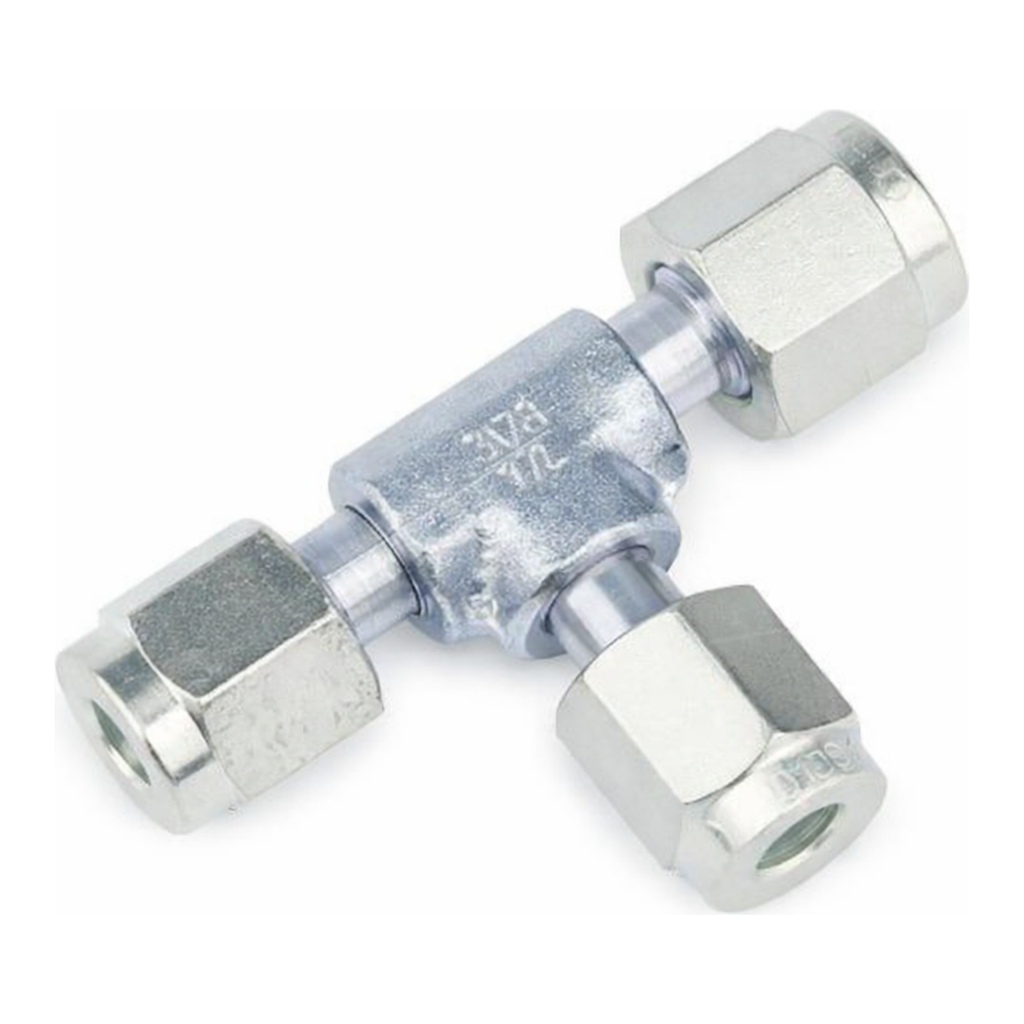 Restek Siltek Fittings, 1/8in Union Tee Swagelok# SS-200-3