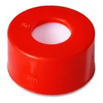 Waters Red, 12 x 32 mm Snap Neck Cap and PTFE Septum, 100/pk