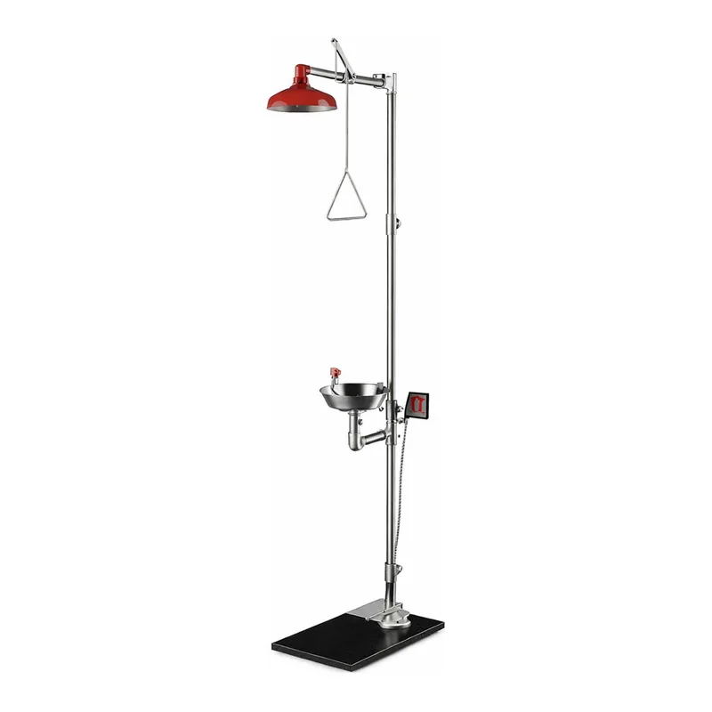 Thermo Fisher Scientific Guardian Equipment Combination Hand Operated Stainless Steel Safety Showers