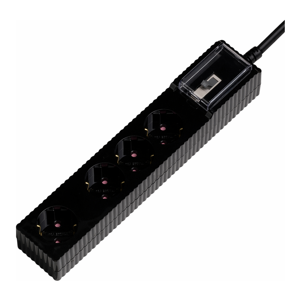 OFFICENEX [P]W9CB430BK 웨띄탭119 배선 (4구3m블랙/천하지엘씨)