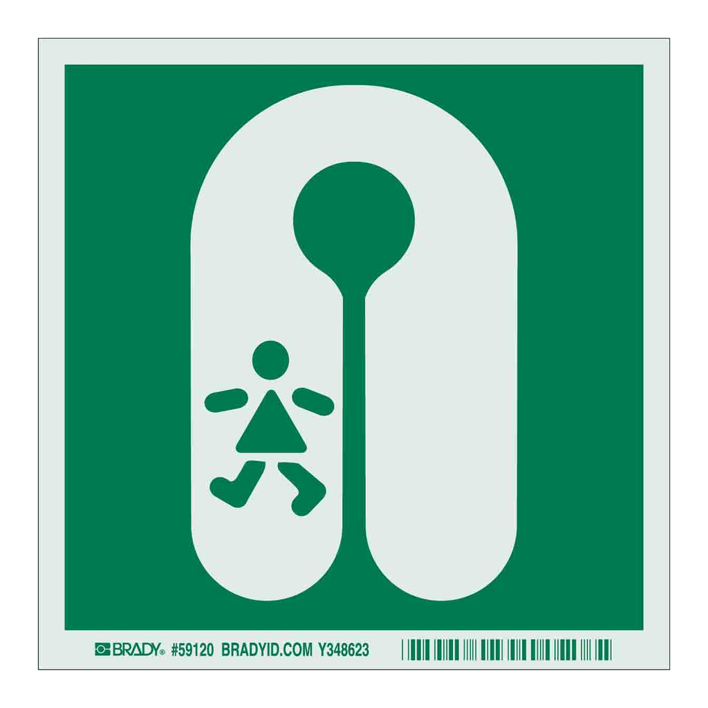 Brady BradyGlo Boat Rescue Sign