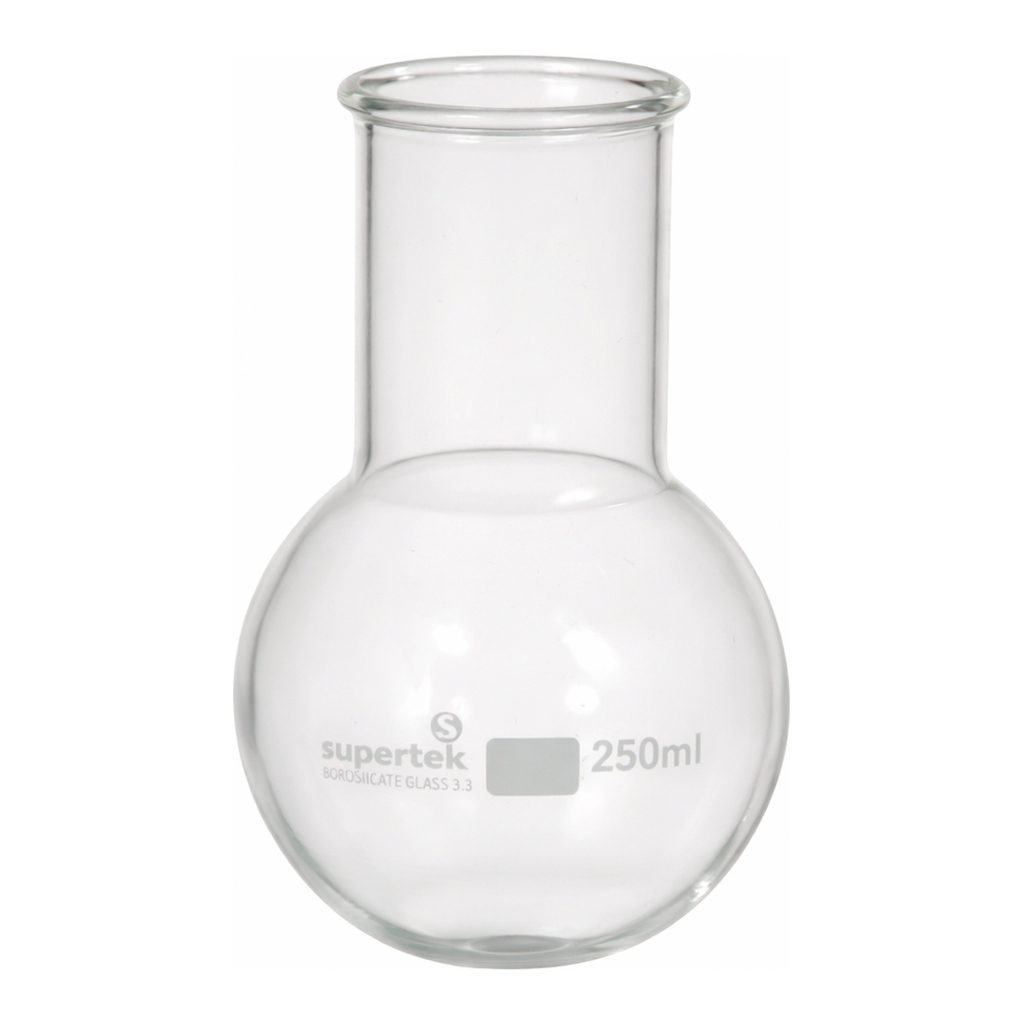Supertek Flask, Round Bottom, Wide Neck