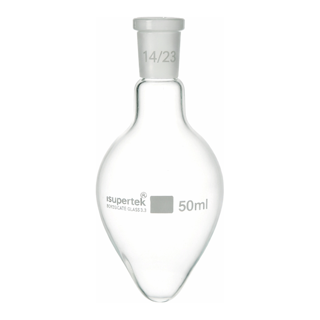 Supertek Flask, Pear Shape, Single Neck