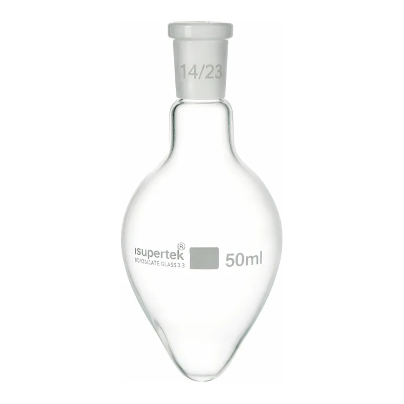 Supertek Flask, Pear Shape, Single Neck
