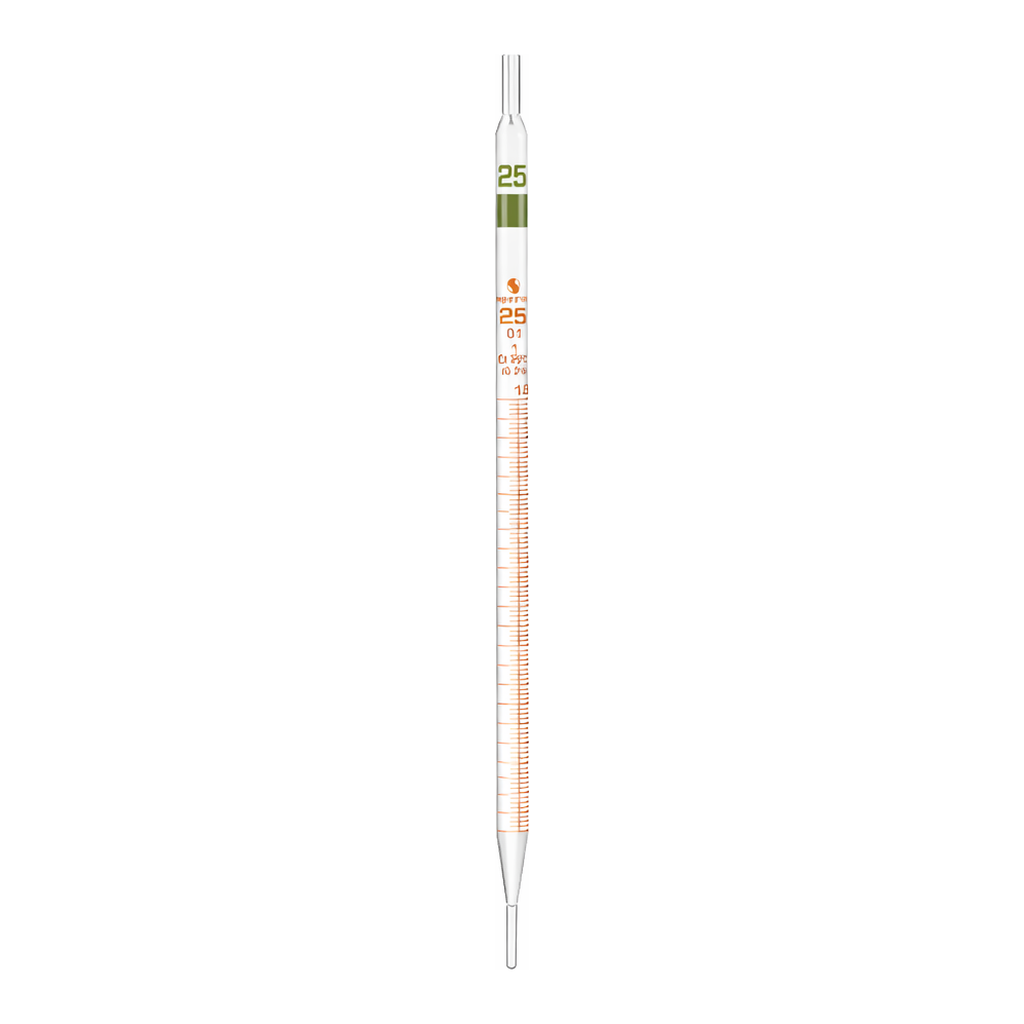 Supertek Pipette, Graduated, Color Coded, Class B (DIN)