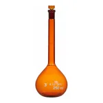 Supertek Flask, Volumetric, Amber Glass, Class B (DIN)